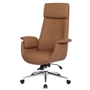 Cadeira Presidente Valencia PU Caramelo Base Rodizio